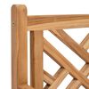 vidaXL Gartenstühle 2 pcs Braun 58 x 60 x 90 cm Teak-Massivholz