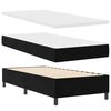 vidaXL Boxspringbett mit Matratze Schwarz 90 x 190 cm Stoff