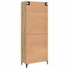 vidaXL Highboard 2 pcs Artisan-Eiche Holzwerkstoff