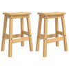 vidaXL Barhocker 2 stk. Honigwachs 44 x 30 x 63 cm Massiv-Kiefer