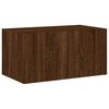 vidaXL TV-Wandschrank mit LED-Leuchten Braun Eichen-Optik 60x35x31 cm