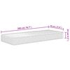 vidaXL Matratze Schaumstoff Mittelweich 70x200 cm
