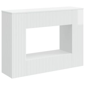 vidaXL Konsolentisch Hochglanz Wei&szlig; 101 x 29 x 74 cm Holzwerkstoff
