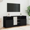 vidaXL TV-Schrank mit LED-Leuchten Schwarz 120x30x50 cm