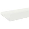 vidaXL Schwebendes Regal Wandmontiert 2 pcs Wei&szlig; 80 x 9 x 2,5 cm Stahl