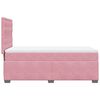 vidaXL Boxspringbett mit Matratze Rosa 80x200 cm Samt
