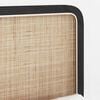 vidaXL Kopfteil mit Kopfteil Schwarz 100 x 55 x 3 cm Rattan