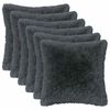 vidaXL Kissen mit Kissen HEERLEN 6 Stk. Anthrazit PV Fleece