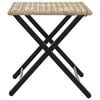 vidaXL 5-tlg. Garten-Essgruppe Klappbar Beige Poly Rattan