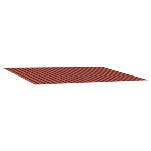 vidaXL Markisenersatzstoff Orange und Braun 350 x 250 cm Polyester