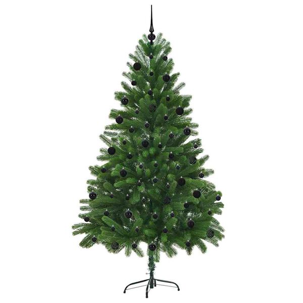 vidaXL Weihnachtsbaum mit 300 LEDs mit St&auml;nder Gr&uuml;n 210 cm PE