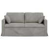 vidaXL Sofa Hellgrau Gesamtabmessungen: 158 x 78 x 80 cm (B x T x H)