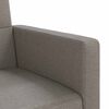 vidaXL Schlafsofa mit Kissen Taupe Stoff