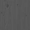 vidaXL Massivholzbett Grau 200x200 cm