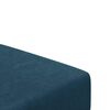 vidaXL Schlafsofa 2-Sitzer mit Fu&szlig;hocker Blau Samt