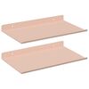 vidaXL Schwebendes Regal 2 stk. Rosa 30 x 18 x 2,5 cm Stahl