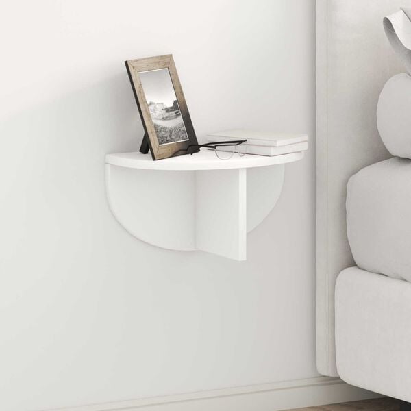 vidaXL Wandregal Wandmontiert Wei&szlig; 38 x 19 x 19 cm Holzwerkstoff