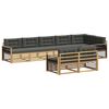 vidaXL Outdoor-Sofagarnitur 8 stk. Wei&szlig; und Anthrazit Polyester