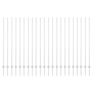 vidaXL Zaunpfosten 22 pcs Silber 200 cm Stahl