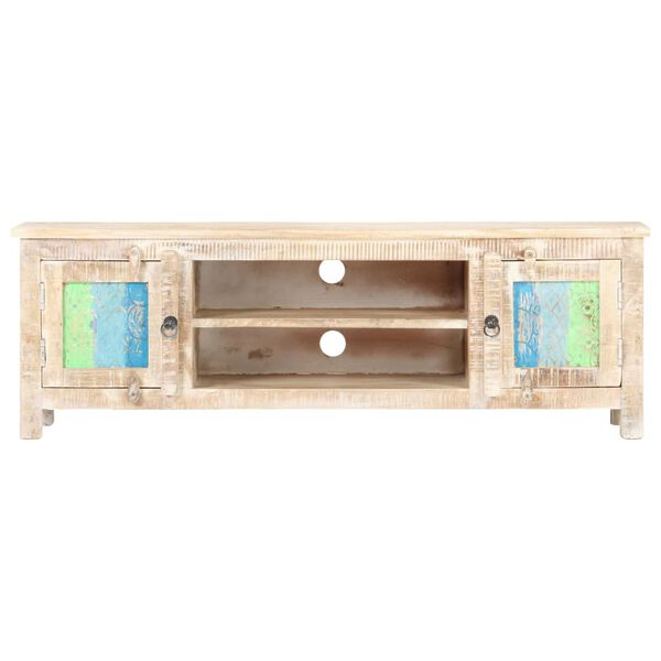 vidaXL TV-Schrank 120x30x40 cm Raues Akazienholz