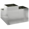 vidaXL Gartenblumentopf Silber 100 x 100 x 60 cm Verzinkter Stahl