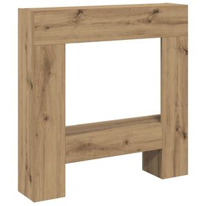 vidaXL Kaminumrandung Artisan-Eiche 81x18x82 cm Holzwerkstoff