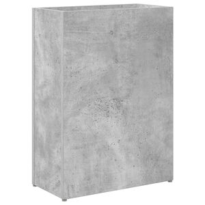 vidaXL Sonnenschirmhalter Beton Grau 40 x 20 x 55,5 cm Holzwerkstoff