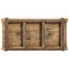 vidaXL Tablett Braun 30 x 14 x 9 cm Massives upgecyceltes Holz