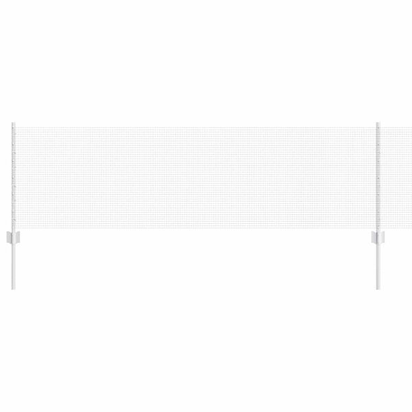 vidaXL Zaun mit Pfosten Silber 0,6 x 100 m Stahl