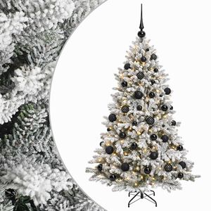 vidaXL K&uuml;nstlicher Weihnachtsbaum mit Kugel 150 cm 150 LEDs