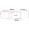 vidaXL Wandschrank Grau Sonoma 60x26x18,5 cm Holzwerkstoff