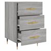vidaXL Nachttisch Grau Sonoma 40x40x66 cm Holzwerkstoff