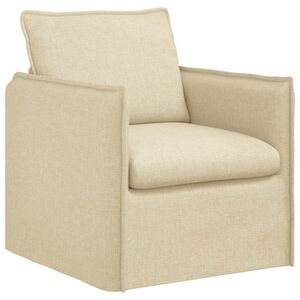 vidaXL Sofa Creme Gesamtabmessungen: 75 x 82 x 85 cm (B x T x H) Samt