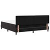 vidaXL Boxspringbett mit Matratze Schwarz 180 x 200 cm Samt