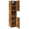 vidaXL Bad-Hängeschrank Altholz-Optik 30x30x130 cm Holzwerkstoff