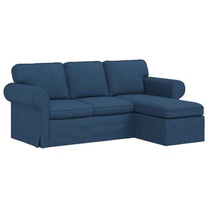 vidaXL Sofa Blau Gesamtabmessungen: 195 x 138 x 80 cm (B x T x H) Samt