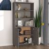 vidaXL Highboard HAMAR Massivholz Kiefer Hellgrau
