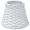 vidaXL Lampenschirm Wei&szlig; &Oslash;15x12 cm Korbweide