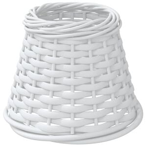 vidaXL Lampenschirm Wei&szlig; &Oslash;15x12 cm Korbweide