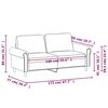 vidaXL 2-Sitzer-Sofa Creme 140 cm Kunstleder