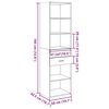 vidaXL Highboard Wei&szlig; 50x42,5x185 cm Holzwerkstoff