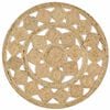 vidaXL Teppich Handgefertigt Geflochten Jute 150 cm