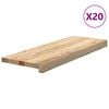 vidaXL Treppenstufen 20 Stk. Unbehandelt 70x30x2 cm Massivholz Eiche
