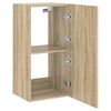 vidaXL TV-Wandschrank mit LED-Leuchten Sonoma-Eiche 40,5x35x80 cm