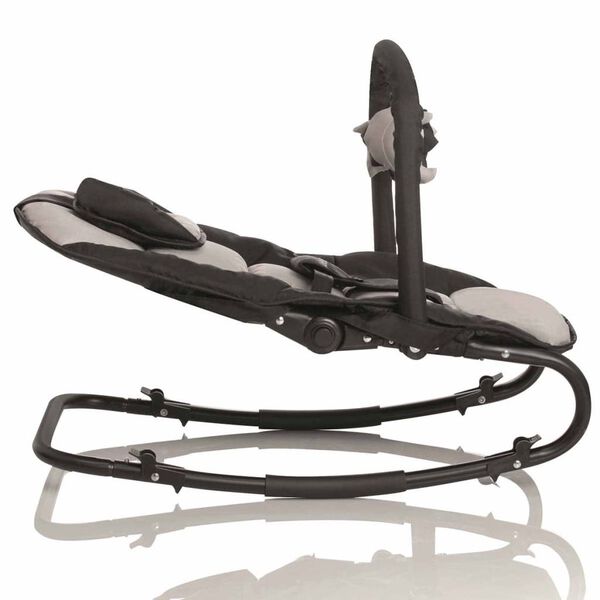 Little World Babywippe Stardust Schwarz und Grau LWBO001-GYBK