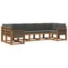 vidaXL Outdoor-Sofagarnitur 7 stk. Natur und Anthrazit