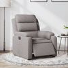 vidaXL Relaxsessel Elektrisch Taupe Stoff