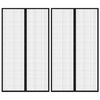 vidaXL Fliegengitter-T&uuml;rvorh&auml;nge 2 Stk. Magnet Schwarz 200x80 cm