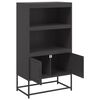 vidaXL Highboard Schwarz 68,5x38,5x123,5 cm Stahl