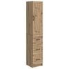 vidaXL Schrankset 2 Stk. 33 x 34,5 x 87 cm Holzwerkstoff Artisan-Eiche